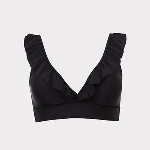 Torrid Wireless Triangle Ruffle Bikini Top
